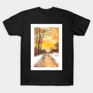 Golden Winter Day T-Shirt